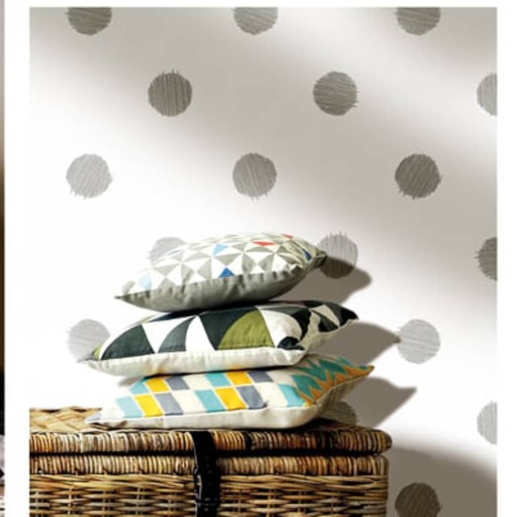 Thumbnail - Noordwand Tapete Urban Friends & Coffee Dots Weiß und Grau