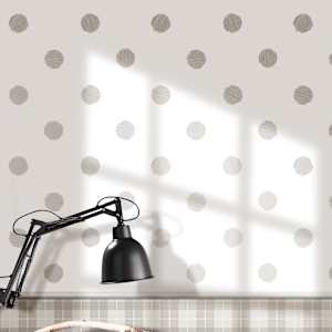 Noordwand Wallpaper Urban Friends & Coffee Dots White and Grey