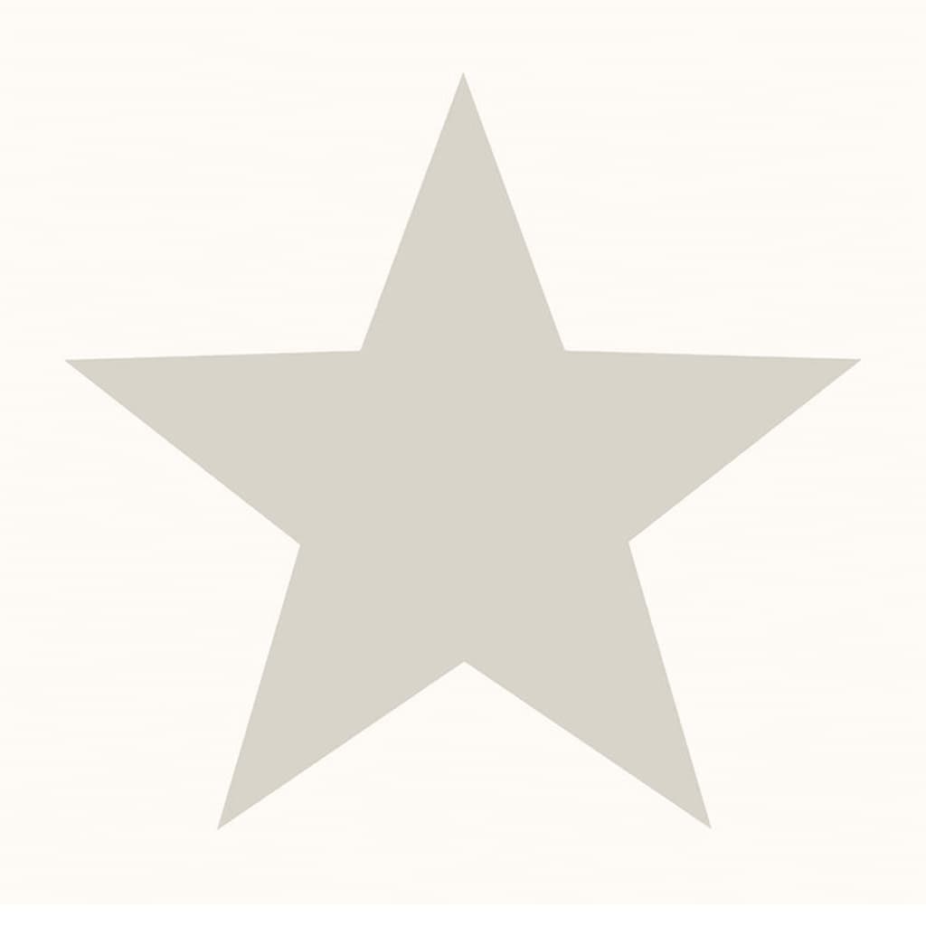 Noordwand Papier peint Friends & Coffee Big Stars Blanc et métallique