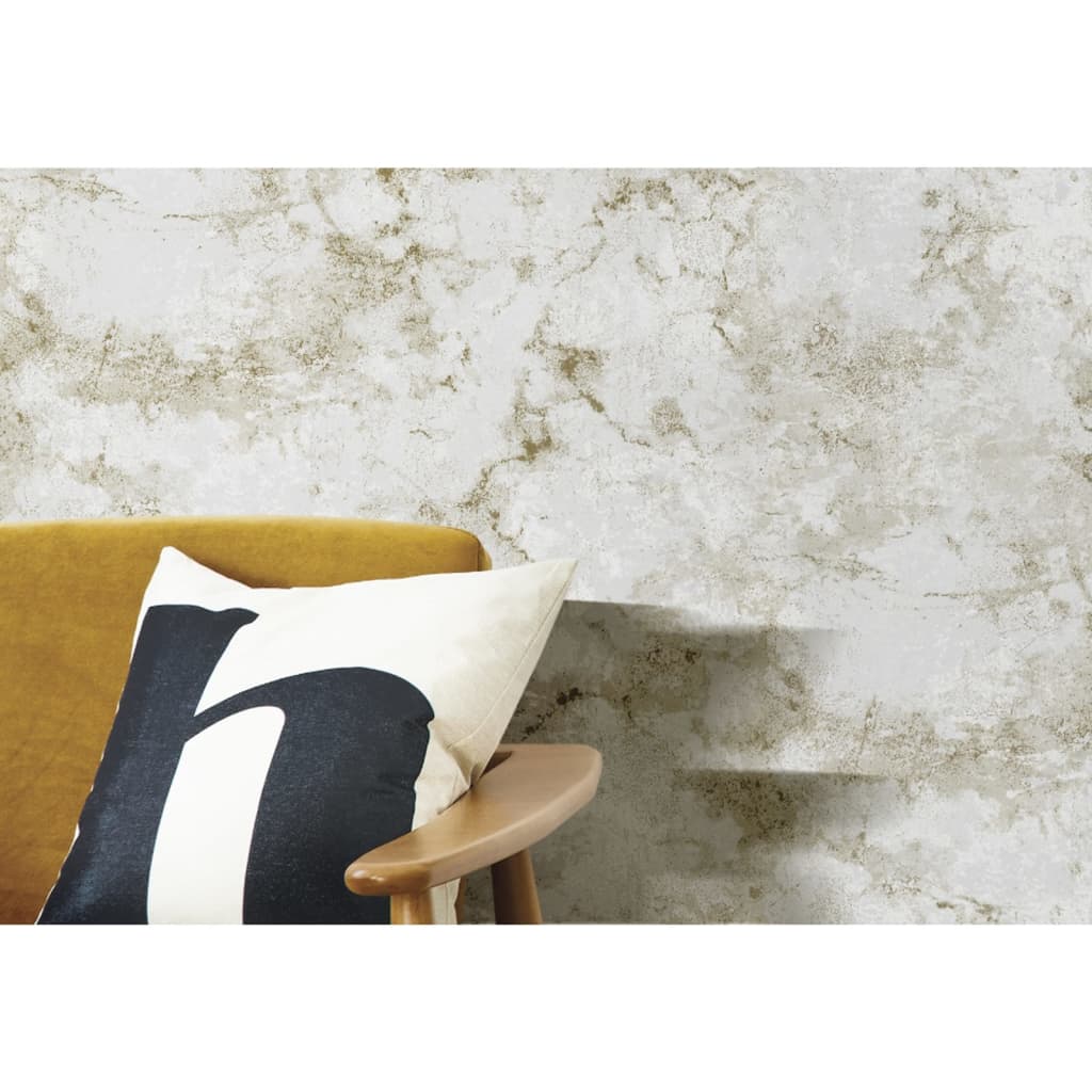 Noordwand Tapet „Friends & Coffee Marble Concrete”, gri și metalic