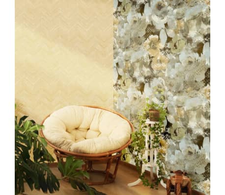Noordwand Papier peint Topchic Herringbone Beige