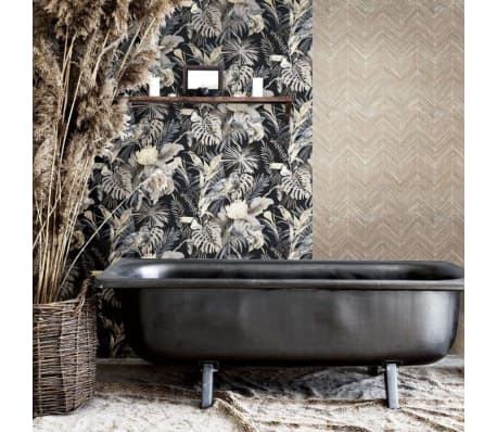 Noordwand Wallpaper Topchic Herringbone Brown