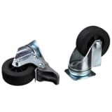 TRIXIE Vierteiliges Räder-Set für Skudo Transportboxen Silber 39740