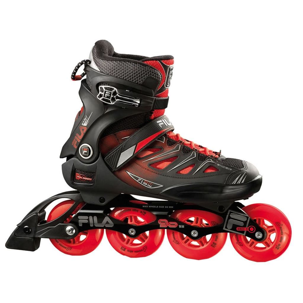 Fila Inline Skates Ghibli 90 heren zwart/rood maat 42