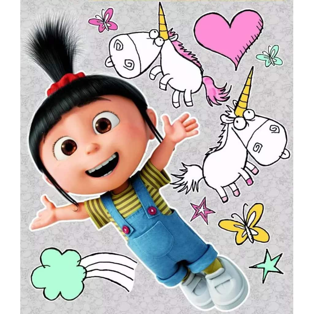 Universal muurstickers Despicable Me Agnes 2 stickervellen