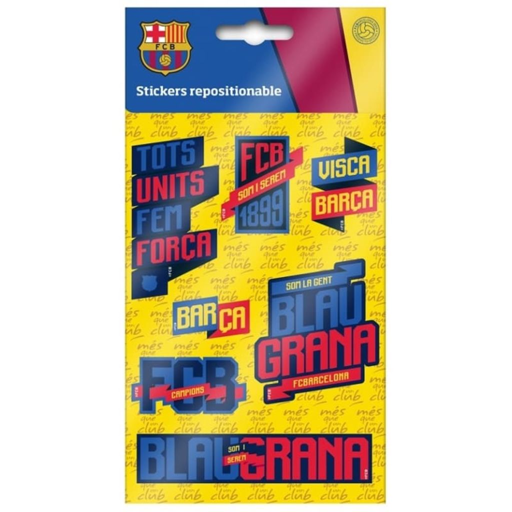 FC Barcelona stickers 7 stuks