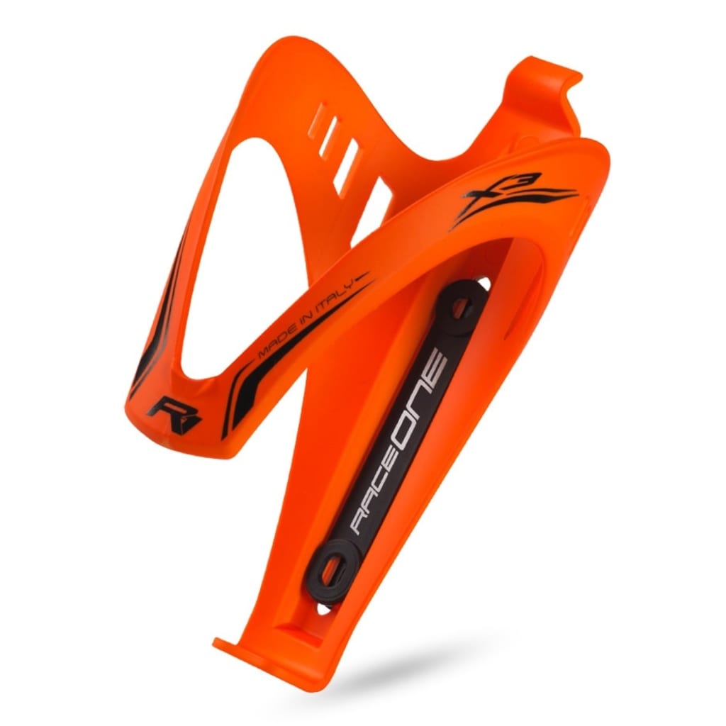 Saccon Bidonhouder Race One X3 rubberised fluo oranje