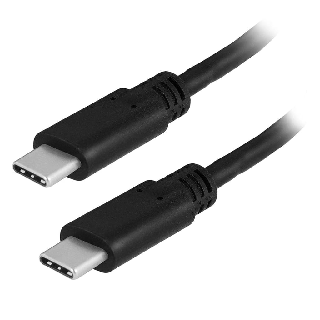 Ewent EW9647 2m USB C USB C Mannelijk Mannelijk Zwart USB-kabel