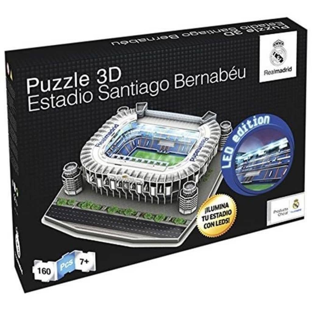 Afbeelding Nanostad 3D-puzzel Bernabéu-stadion led-verlichting 161 st door Vidaxl.nl