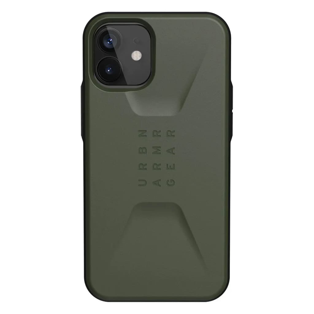 Urban Armor Gear UAG - iPhone 12 mini Hoesje - Back Case Civilian Groen