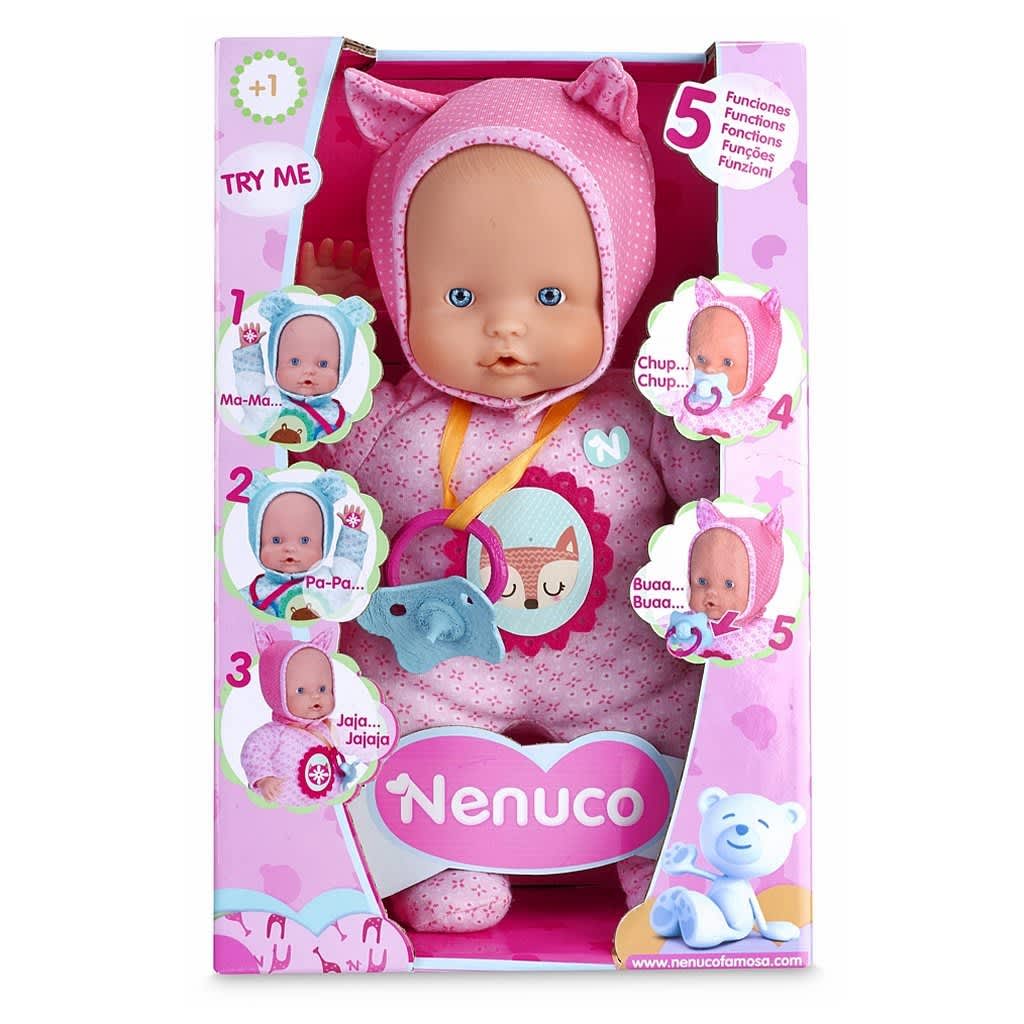 Afbeelding Nenuco soft babypop 30cm 5 geluidjes door Vidaxl.nl