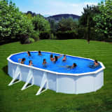 Piscine ovale Blanche