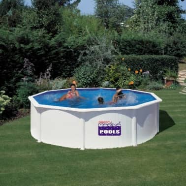 Acheter Piscine Ronde Hors Sol Diamètre 350 Cm Pas Cher Vidaxlfr