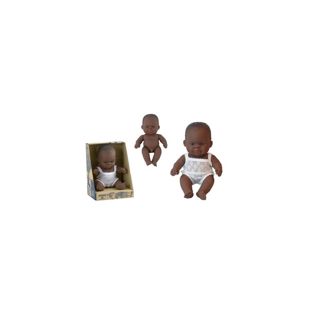 Miniland Babypop Donkere Jongen 21 cm