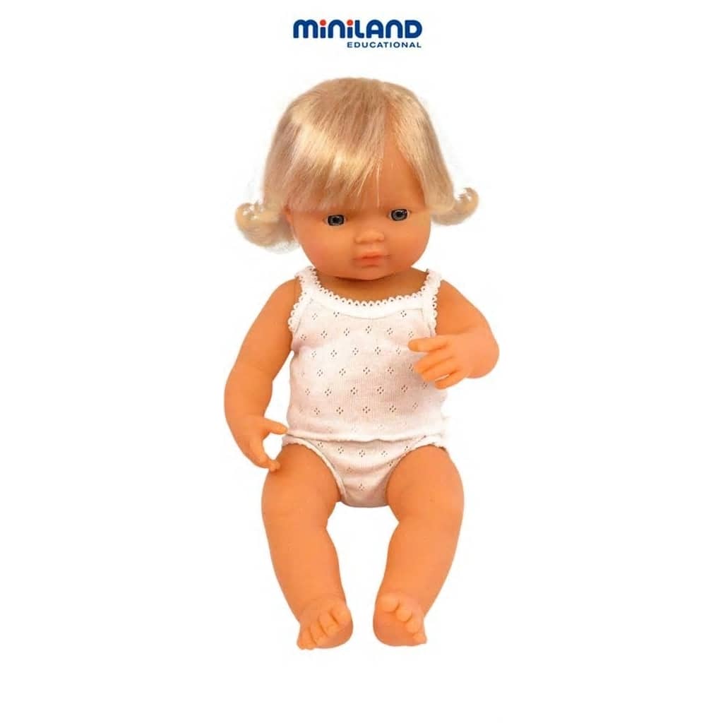 Afbeelding Miniland Babypop Europees Meisje 38Cm door Vidaxl.nl