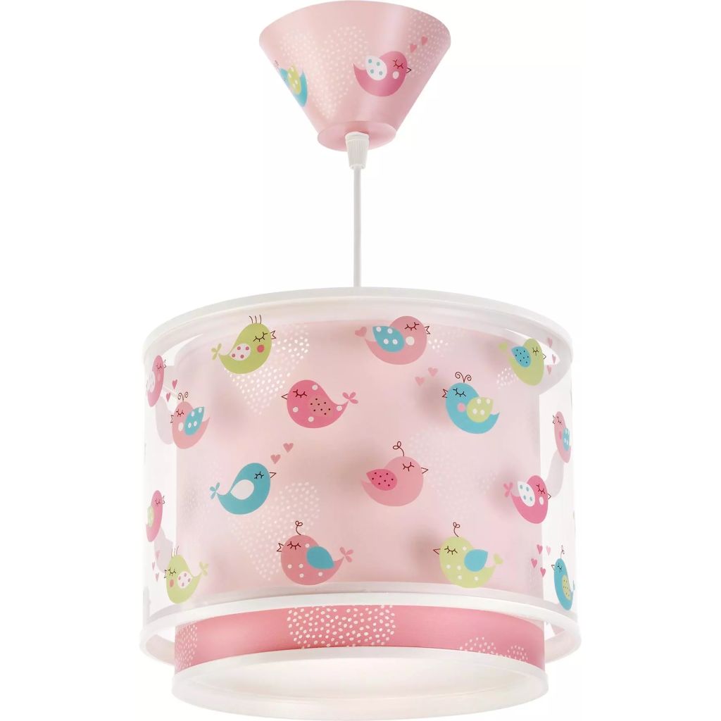 Afbeelding Dalber hanglamp Birds 26,5 cm roze door Vidaxl.nl