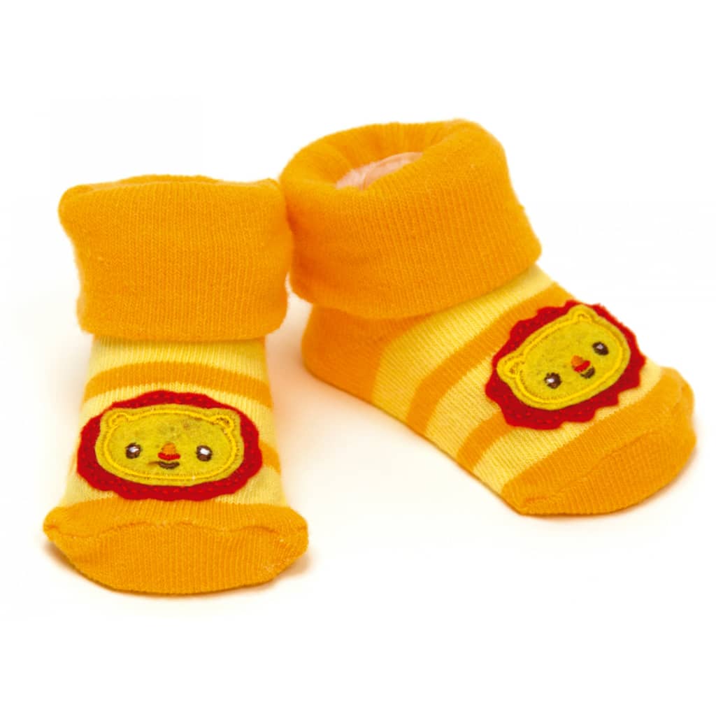 Fisher-Price sokken leeuw oranje 0 - 6 maanden