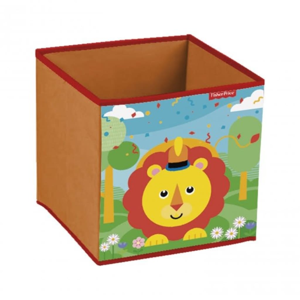 Fisher-Price opbergbox leeuw 31 x 31 x 31 cm rood