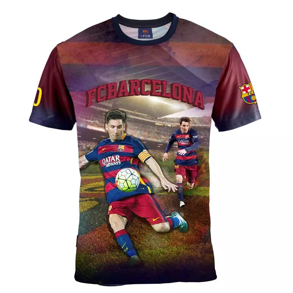 Afbeelding Barcelona T-shirt Messi Leeftijd 6 Jaar door Vidaxl.nl