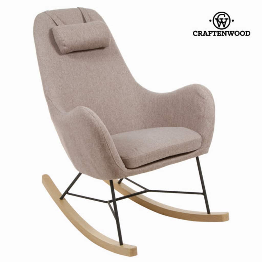 Onbekend Schommelstoel Van Bruine Stof By Craftenwood huismerk kopen in de aanbieding Onbekend Schommelstoel Van Bruine Stof By Craftenwood huismerk kopen in de aanbieding