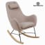 Schommelstoel Van Bruine Stof By Craftenwood huismerk kopen in de aanbieding Schommelstoel Van Bruine Stof By Craftenwood huismerk kopen in de aanbieding