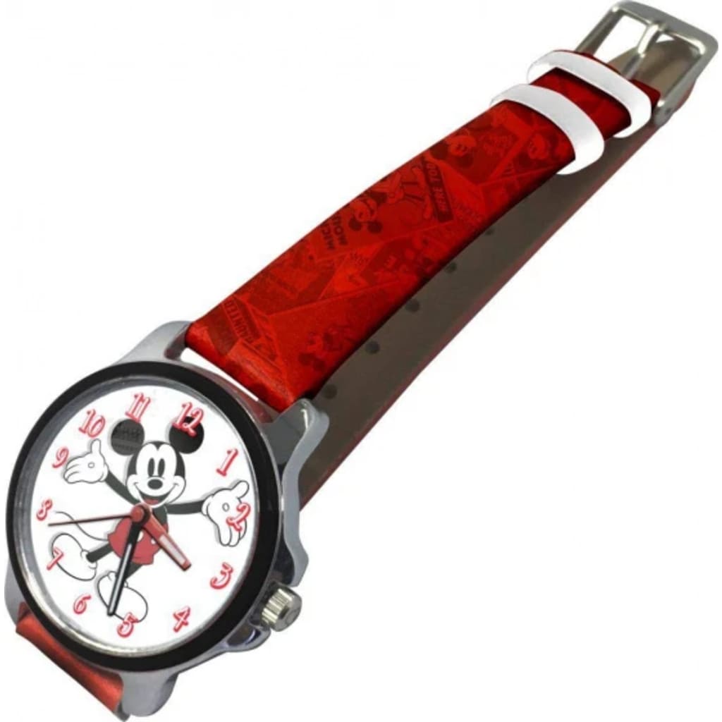 Afbeelding Disney Horloge Mickey Mouse Junior 22 Cm Rood door Vidaxl.nl