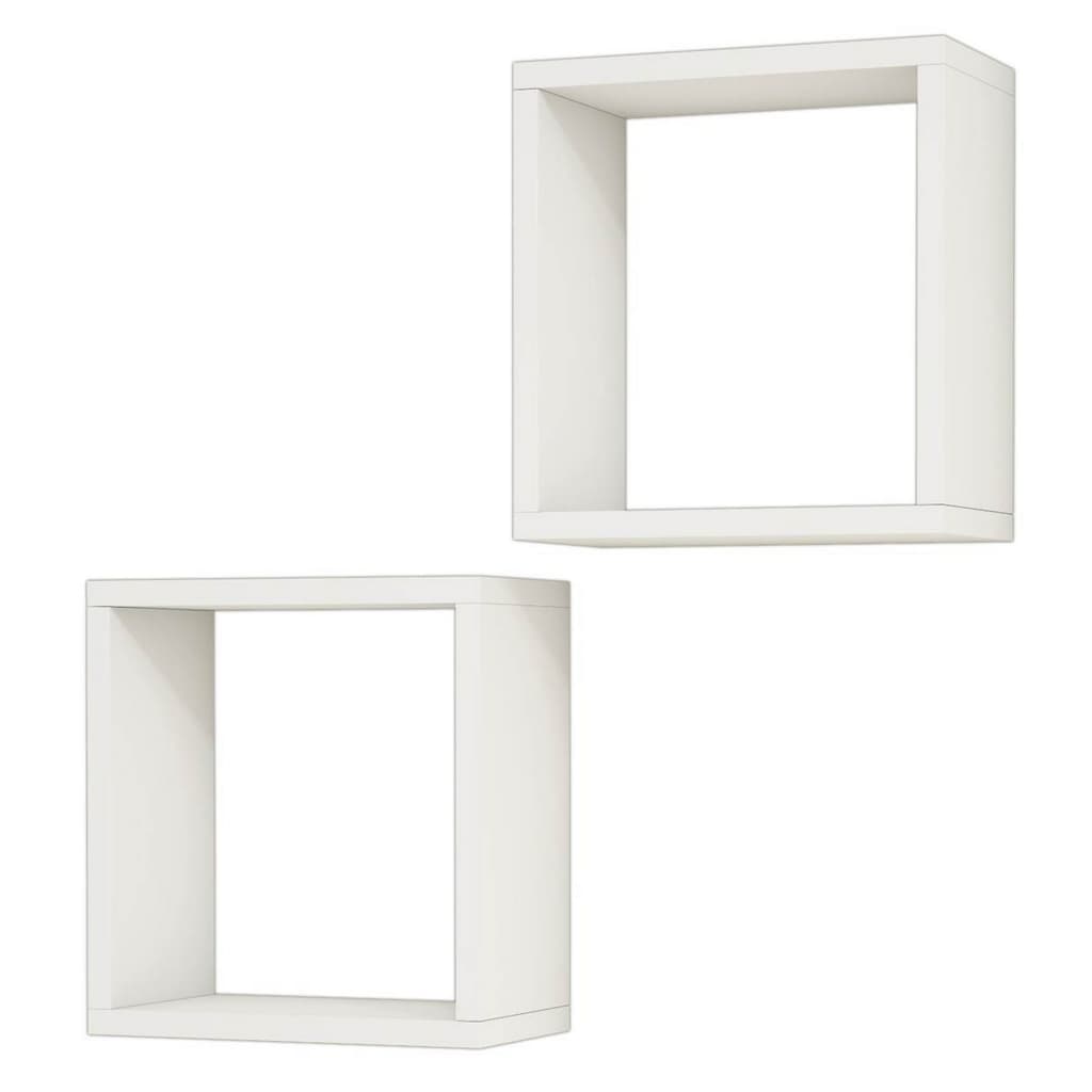 Homemania Wandschappenset Alfa 30x16x30 cm wit