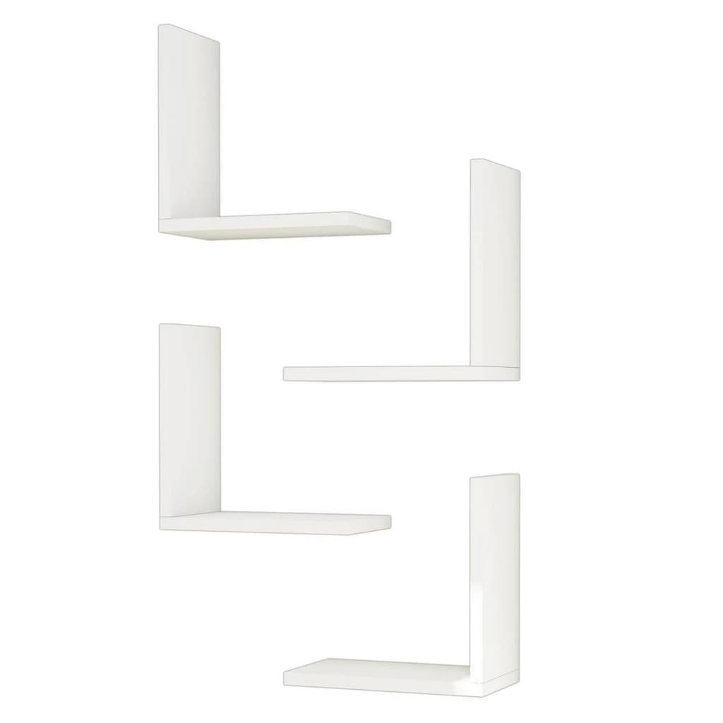 

Homemania Wandschappenset Alfa 30x16x30 cm wit