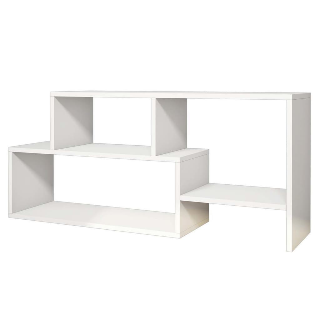 Homemania Mueble para TV Clover blanco 121,8x29,5x53,8 cm