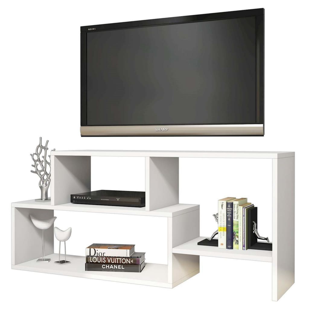 

Homemania Tv-meubel Clover 121,8x29,5x53,8 cm wit