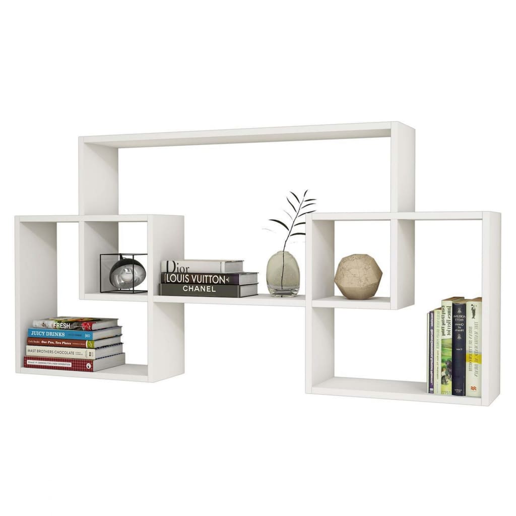 

Homemania Wandschap Bello 150x22x75 cm wit