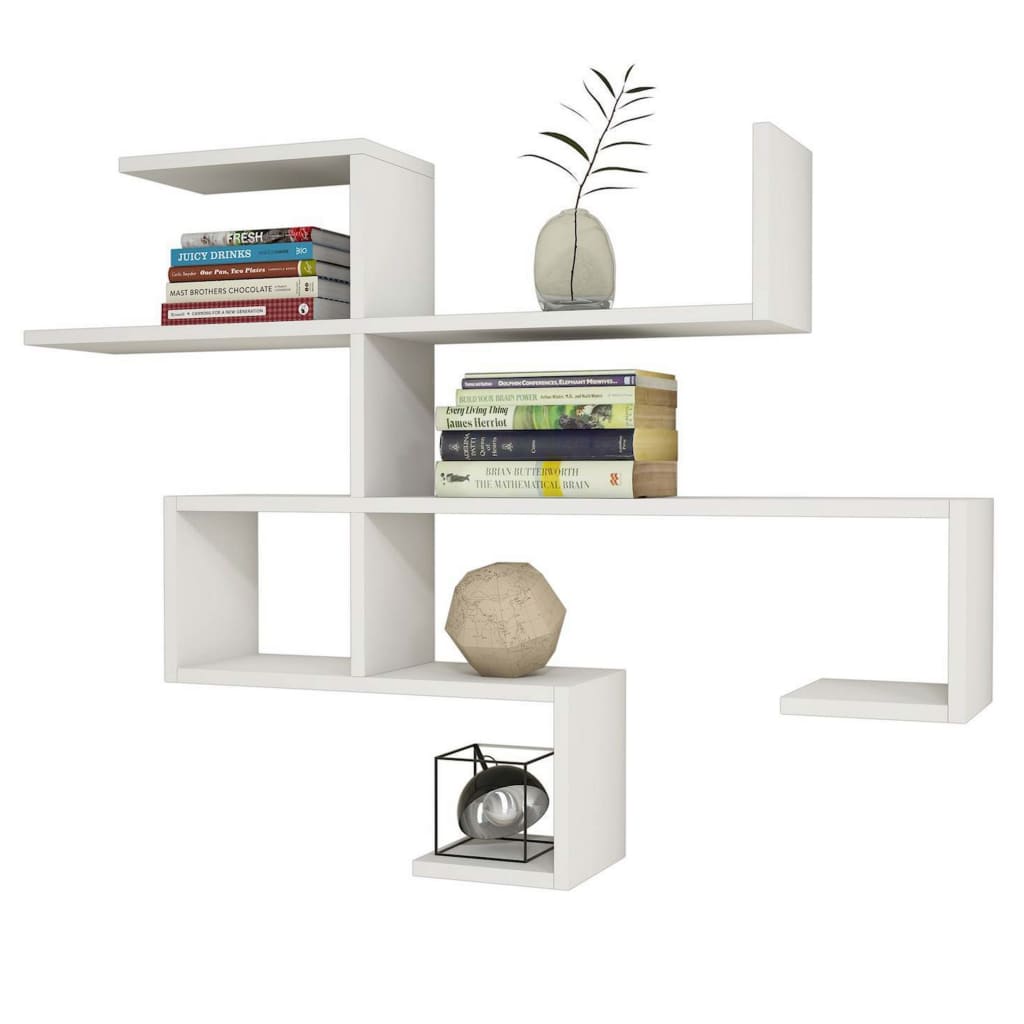 

Homemania Wandschap Mild 121,5x22x88,6 cm wit
