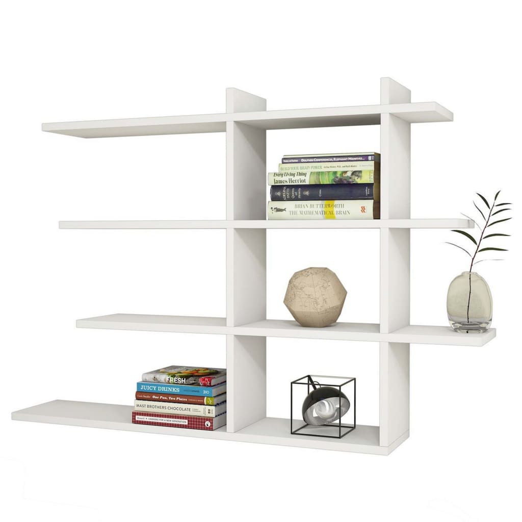

Homemania Wandschap Mixed 120x22x82 cm wit