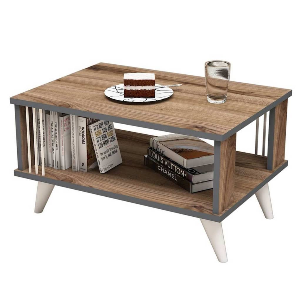 

Homemania Salontafel Nicol 70x50x40 cm walnootkleurig