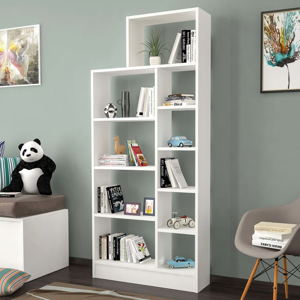 

Homemania Boekenkast Zerre 75,4x22x170,8 cm wit