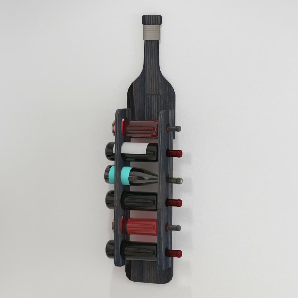 

Homemania Flessenhouder Hektor 21x13,5x104 cm zwart