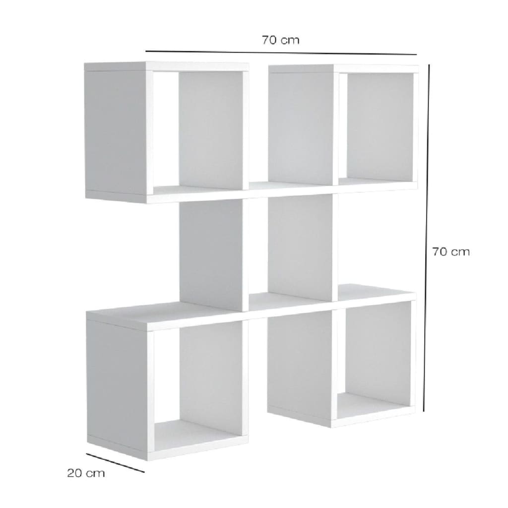 

Homemania Wandschap Spider 70x20x70 cm wit