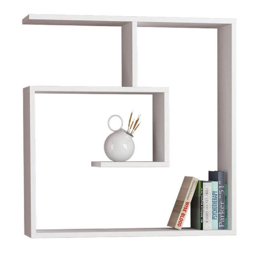 

Homemania Wandschap Laby 75x22x75 cm wit