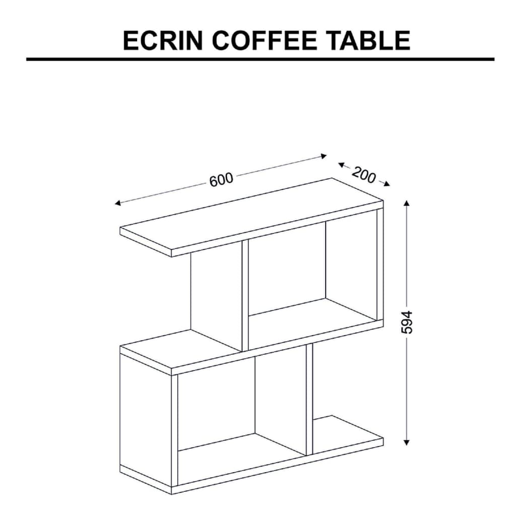 

Homemania Salontafel Ecrin 60x20x59,4 cm eikenkleurig