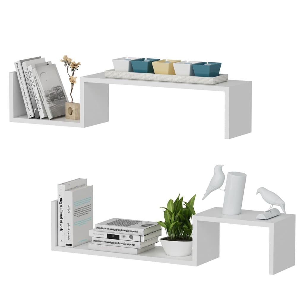 

Homemania Wandschappenset Angel 95,4x19,5x19,5 cm wit