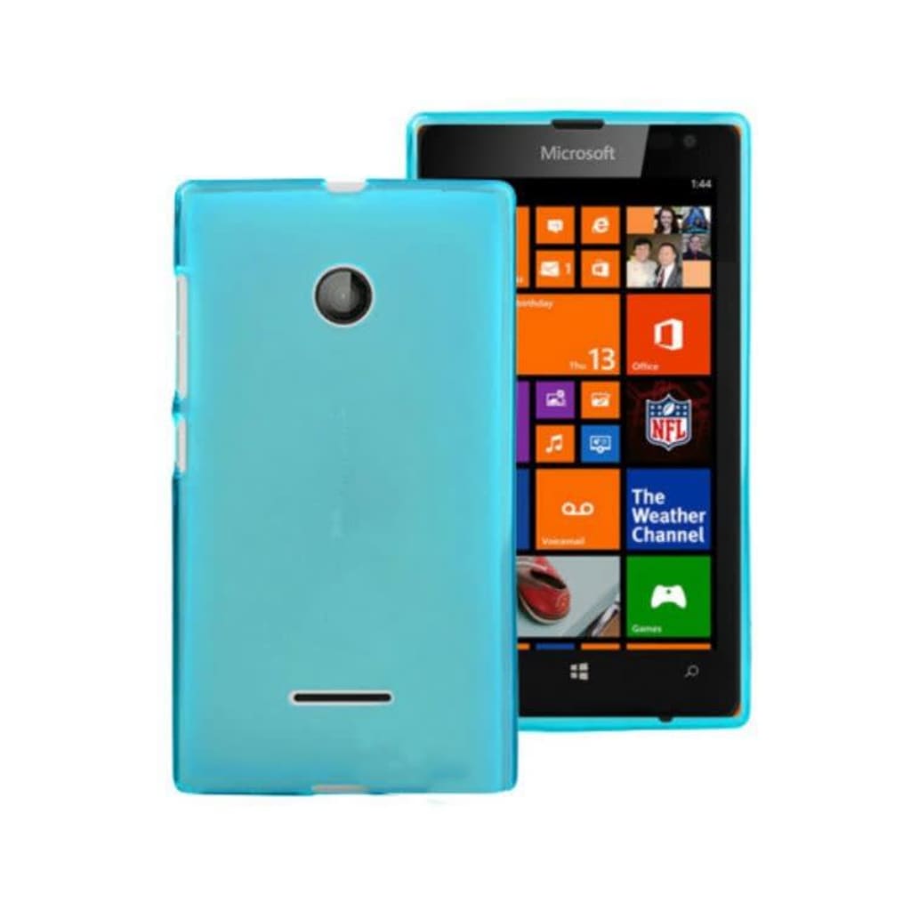 Merkloos Teleplus Microsoft Lumia 532 Silicone Case Blue huismerk kopen in de aanbieding
