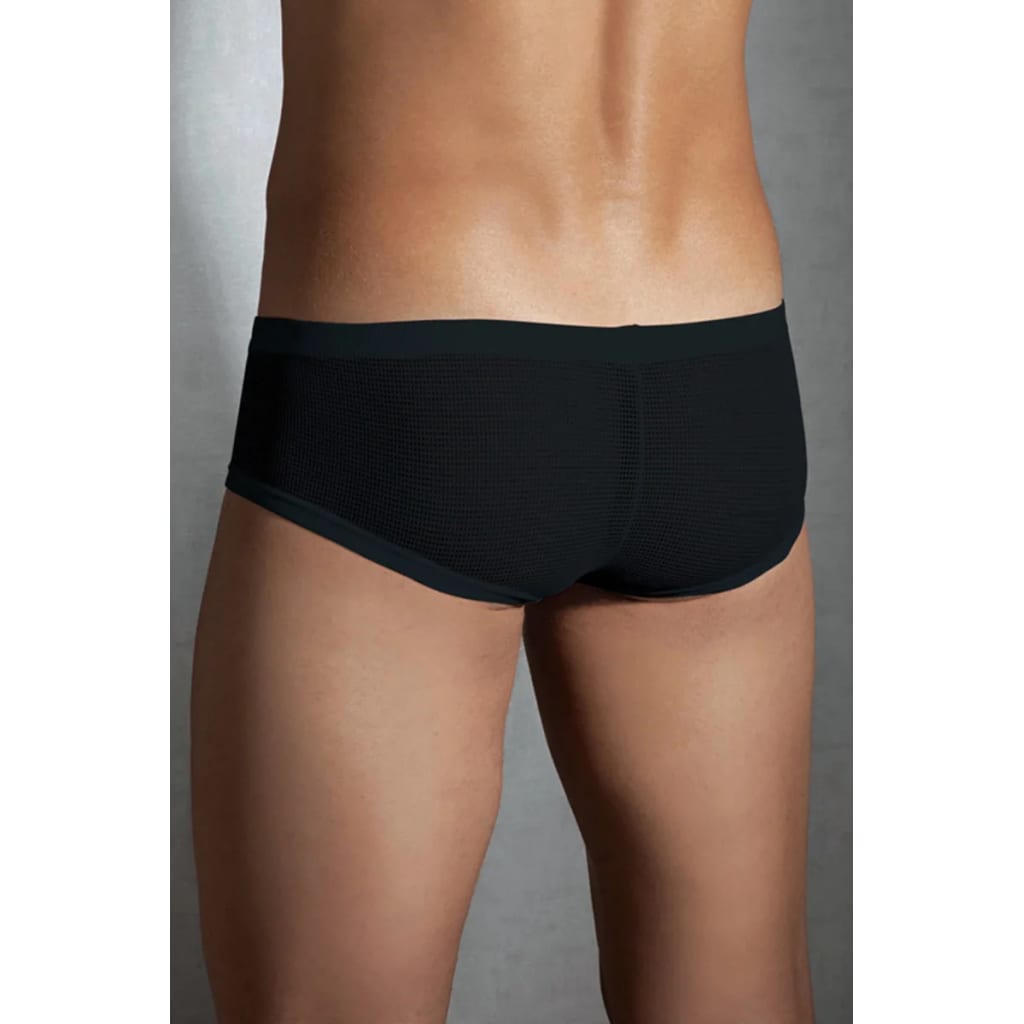 Not Specified Doreanse Zwarte Halfdoorschijnende Herenshorts huismerk kopen in de aanbieding