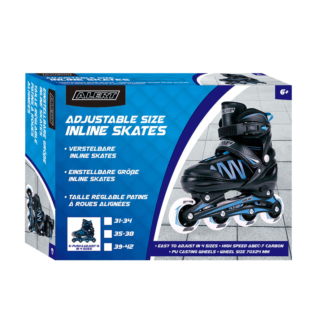 Afbeelding Inline Skates Alert Blauw Maat 39-42 door Vidaxl.nl