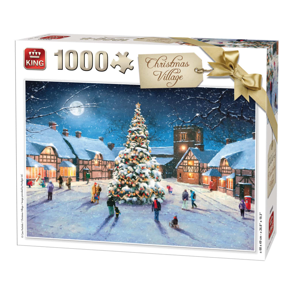 King legpuzzel Christmas Village 1000 stukjes