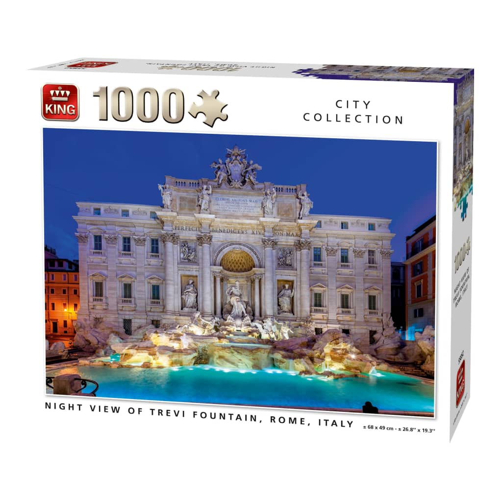King Legpuzzel Trevi Fountain Rome 1000 stukjes