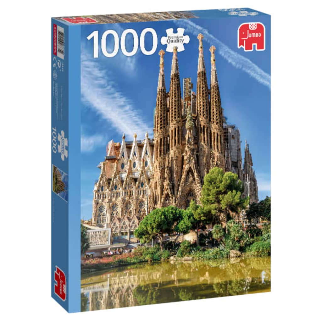 Jumbo legpuzzel Sagrada Familia View Barcelona 1000 stukjes