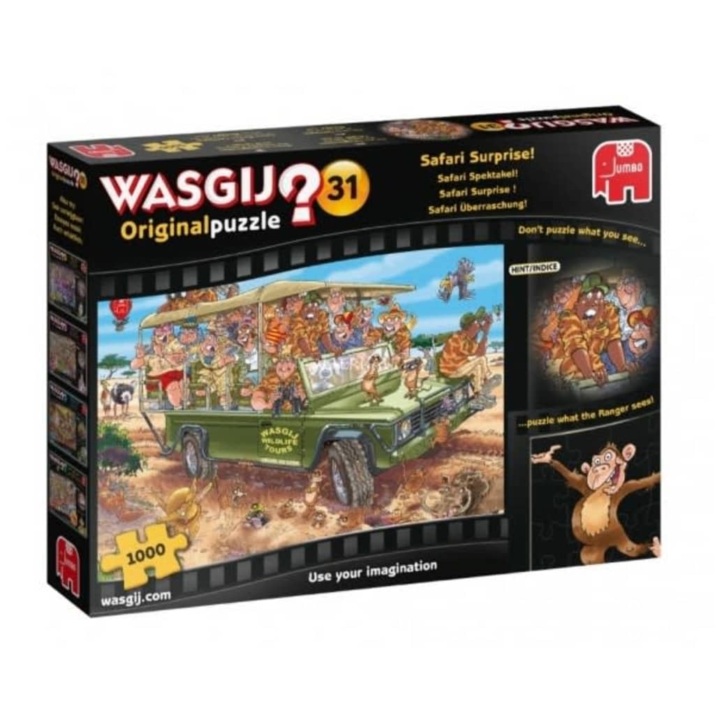 Afbeelding Jumbo Wasgij Original 31 Safari Spektakel! legpuzzel 1000 stukjes door Vidaxl.nl