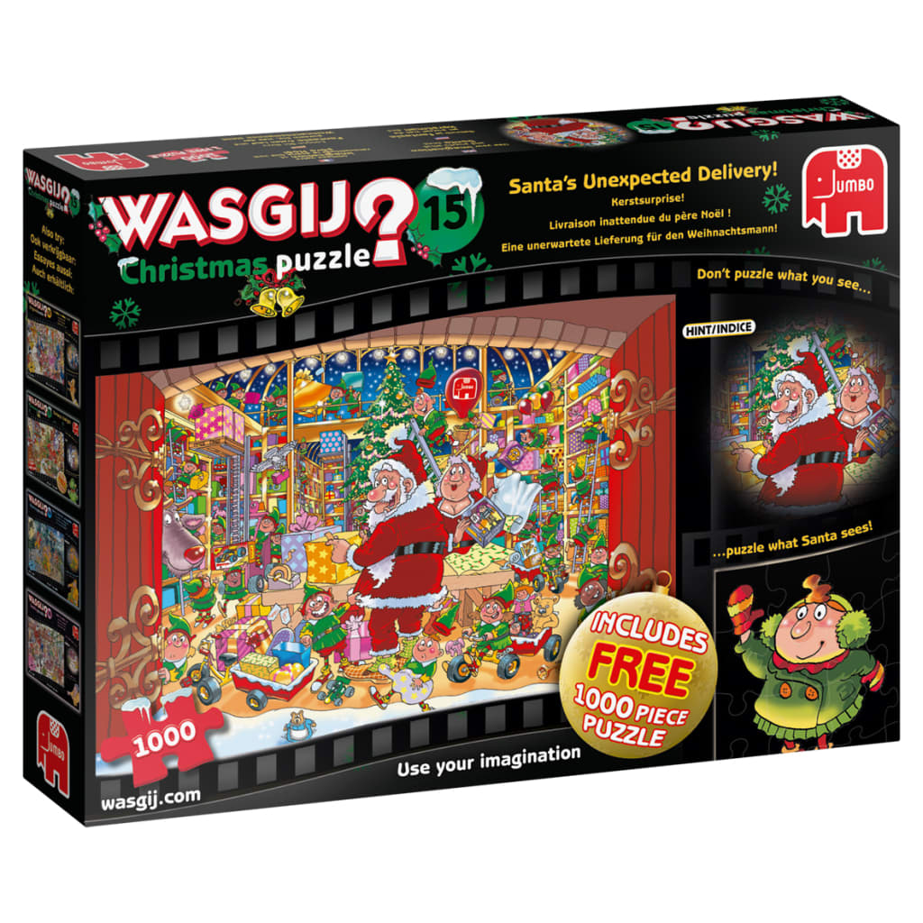 Puzzel Wasgij 15 Kerst 2 In 1 2x1000 Stukjes (6139172)