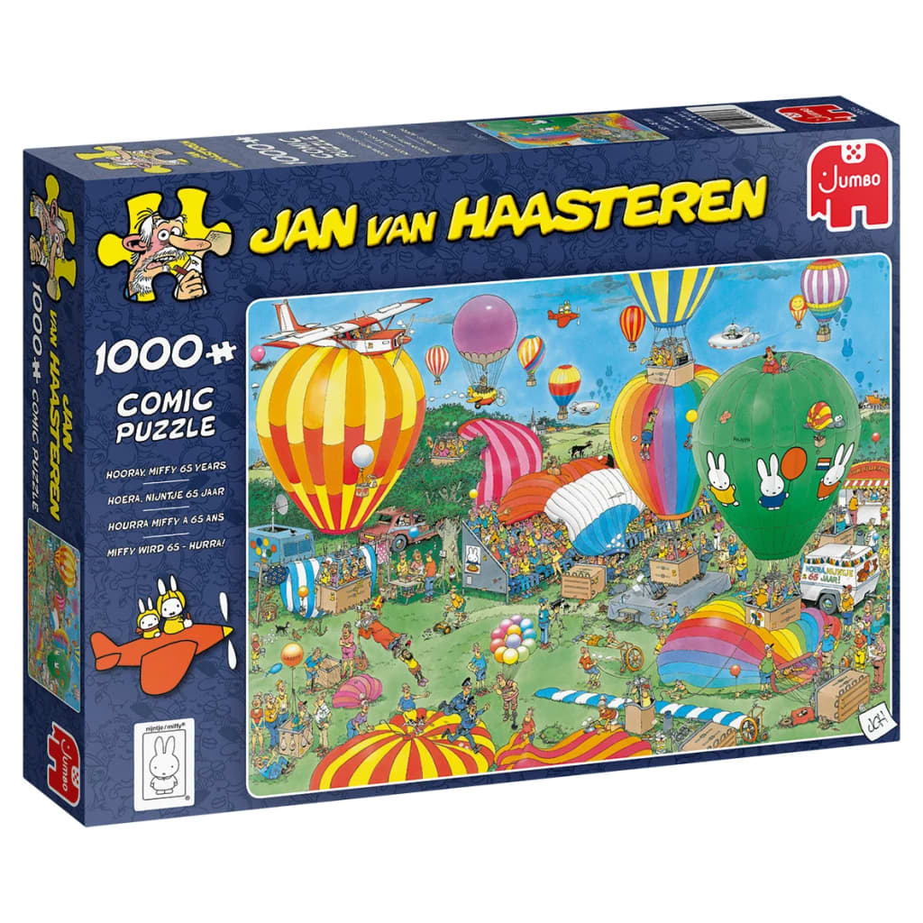 Puzzel Jan Van Haasteren Hooray Miffy 65 Years 1000 Stukjes (6130024)