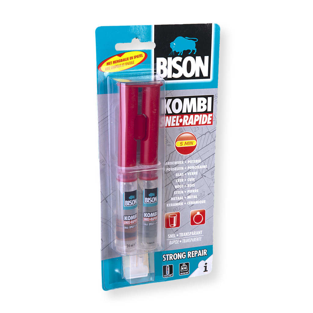 Afbeelding Bison 2-Componentenlijm Kombi Plastic 25 ml door Vidaxl.nl